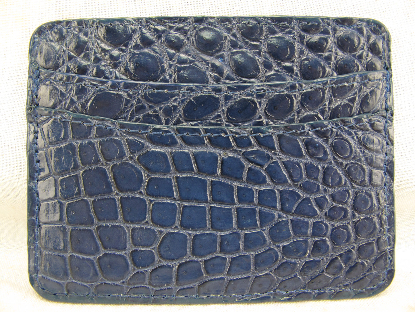 Genuine Crocodile Skin Leather Slim Business & Credit Card Holder Wallet