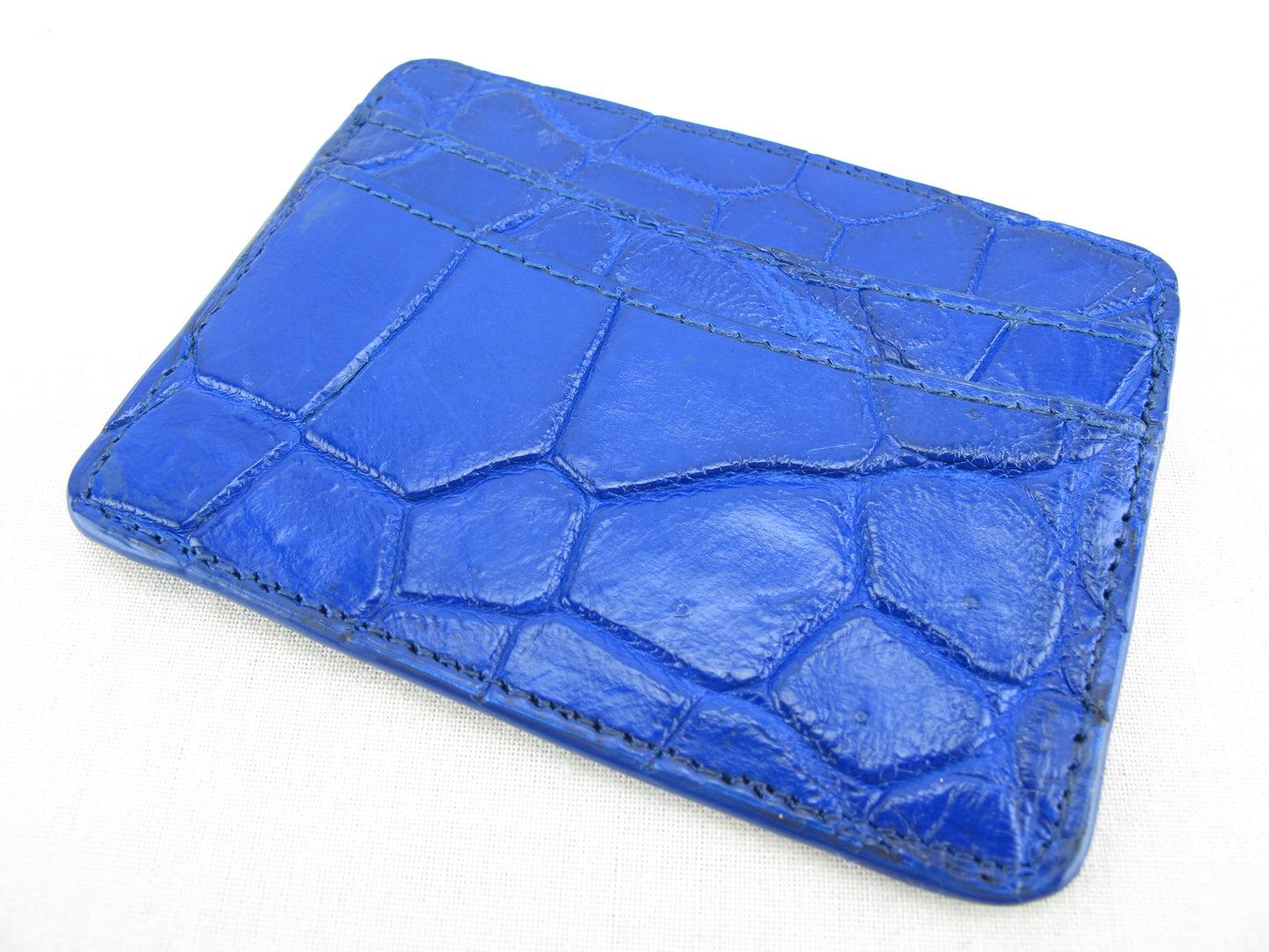 Genuine Crocodile Skin Leather Slim Business & Credit Card Holder Wallet