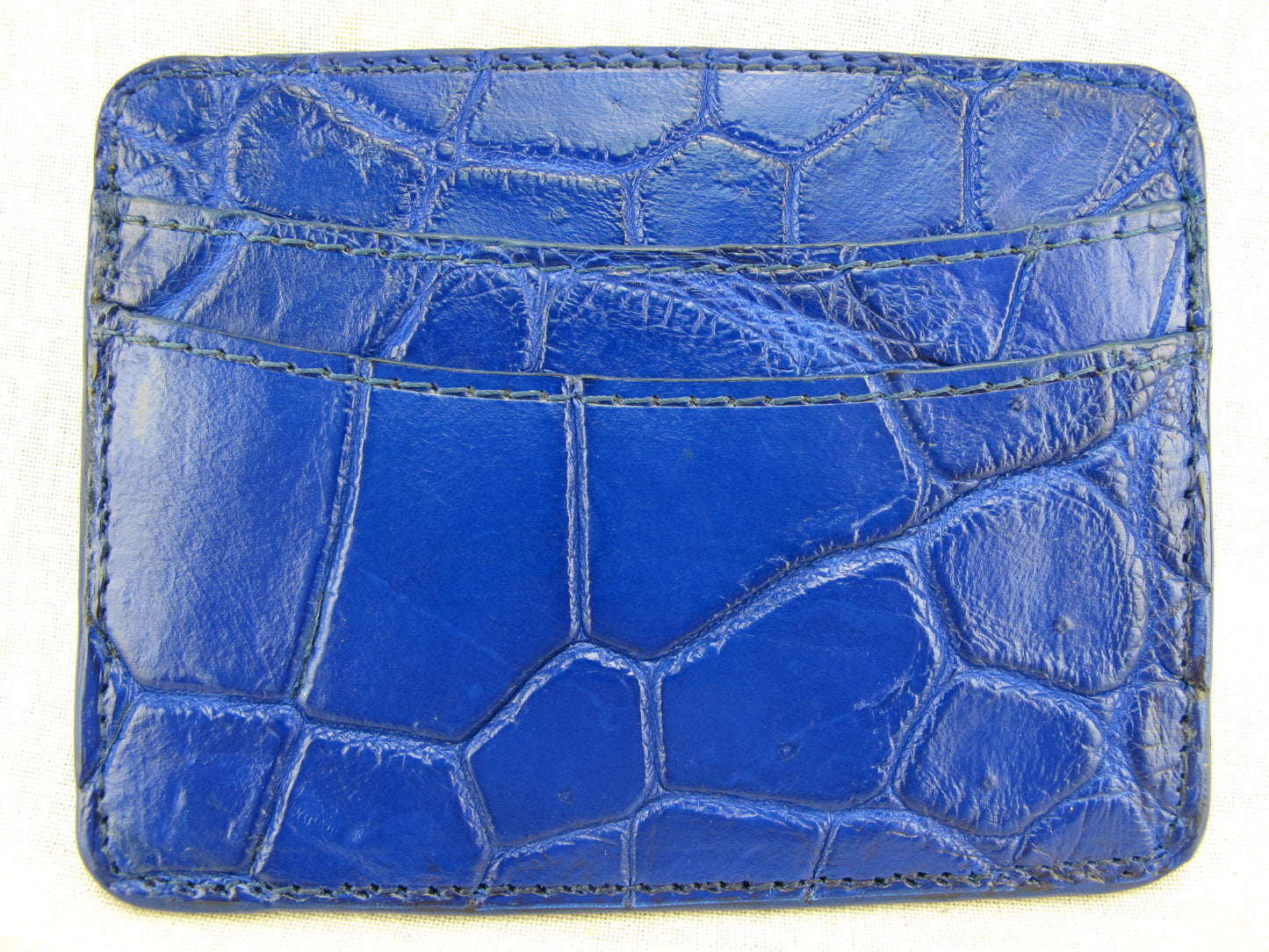 Genuine Crocodile Skin Leather Slim Business & Credit Card Holder Wallet