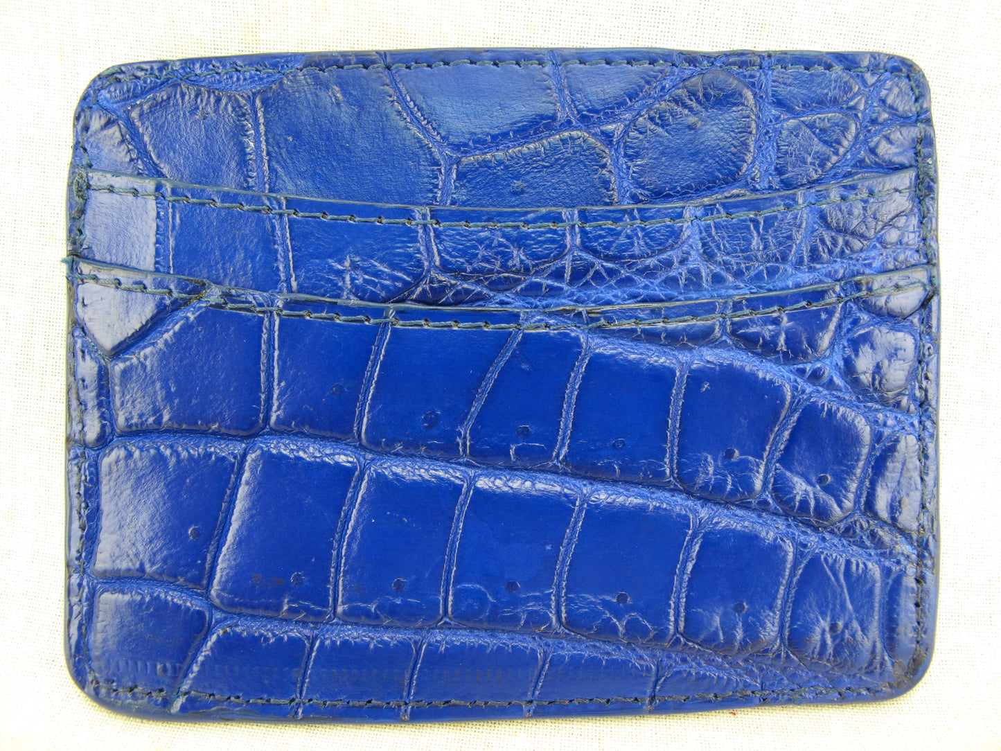 Genuine Crocodile Skin Leather Slim Business & Credit Card Holder Wallet