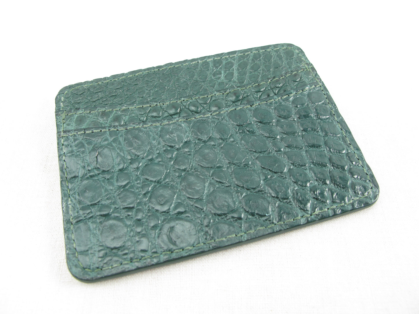 Genuine Crocodile Skin Leather Slim Business & Credit Card Holder Wallet