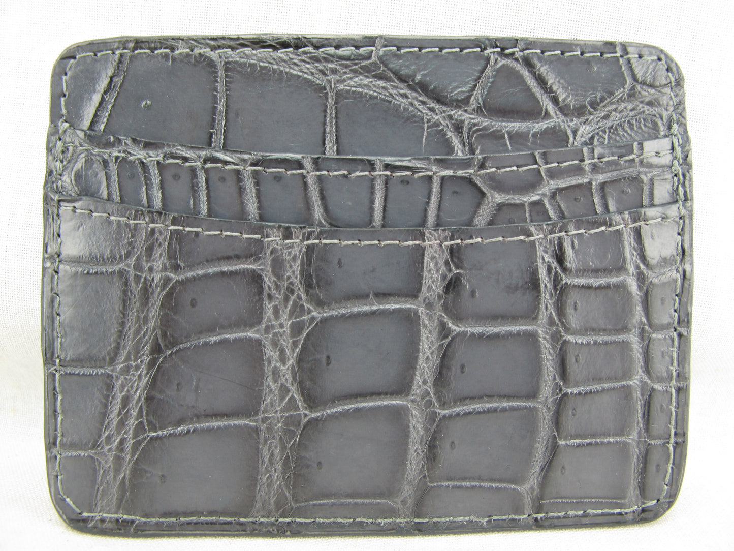 Genuine Crocodile Skin Leather Slim Business & Credit Card Holder Wallet