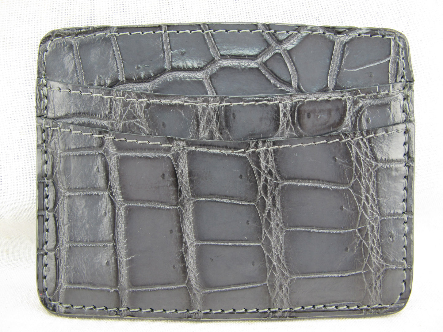 Genuine Crocodile Skin Leather Slim Business & Credit Card Holder Wallet