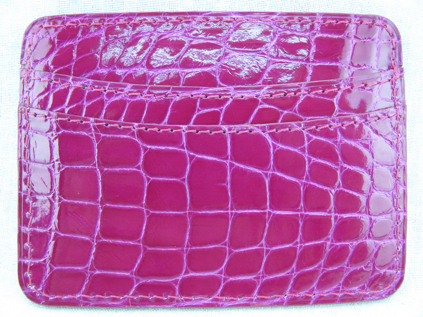 Genuine Crocodile Skin Leather Slim Business & Credit Card Holder Wallet