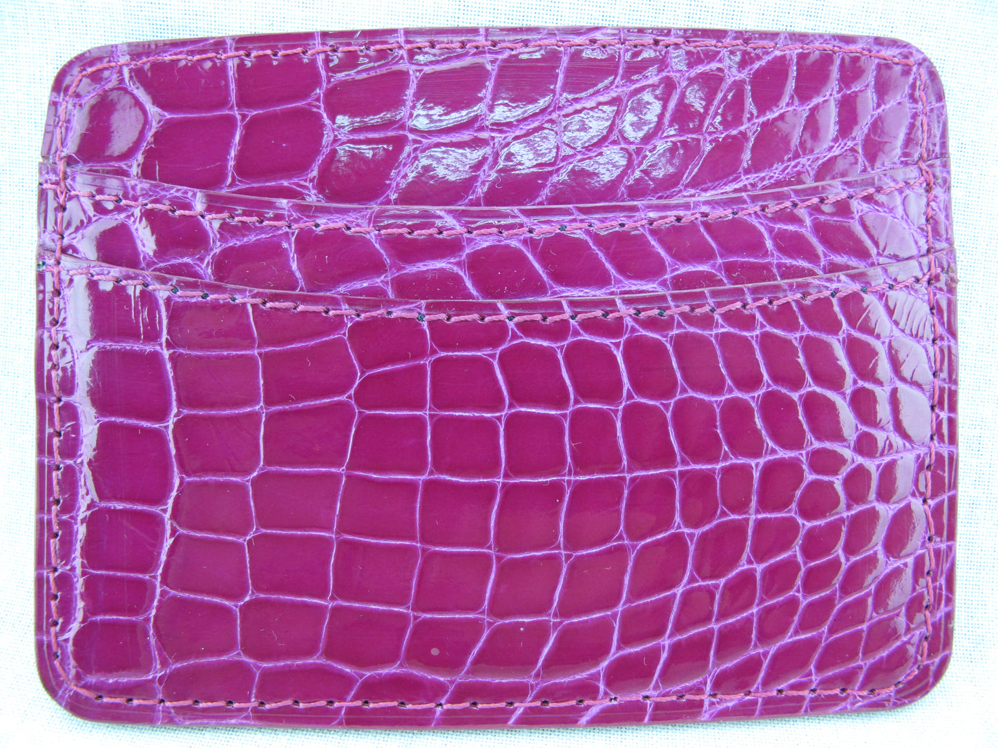 Genuine Crocodile Skin Leather Slim Business & Credit Card Holder Wallet