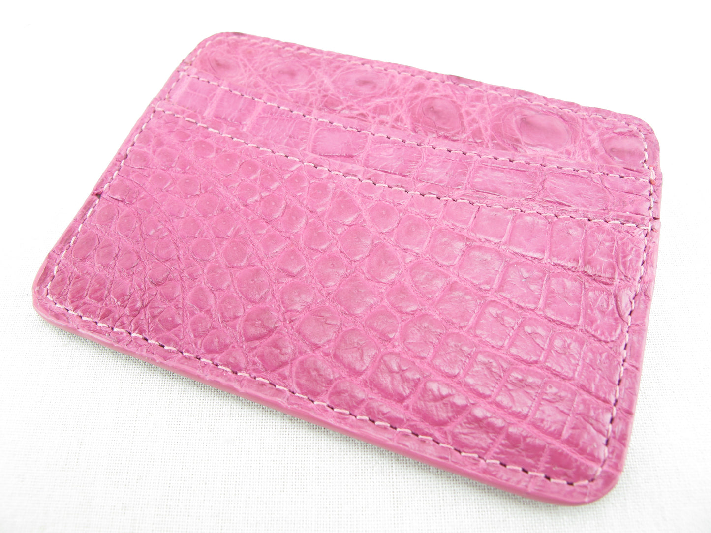 Genuine Crocodile Skin Leather Slim Business & Credit Card Holder Wallet