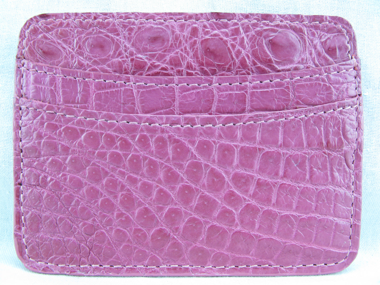 Genuine Crocodile Skin Leather Slim Business & Credit Card Holder Wallet