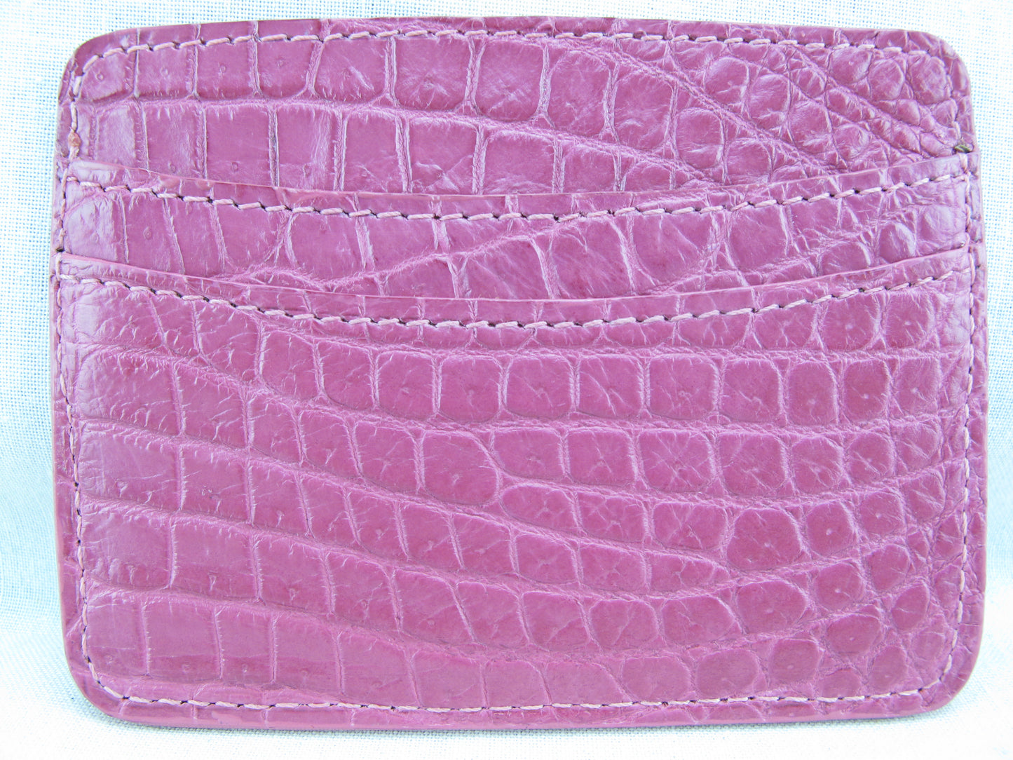 Genuine Crocodile Skin Leather Slim Business & Credit Card Holder Wallet