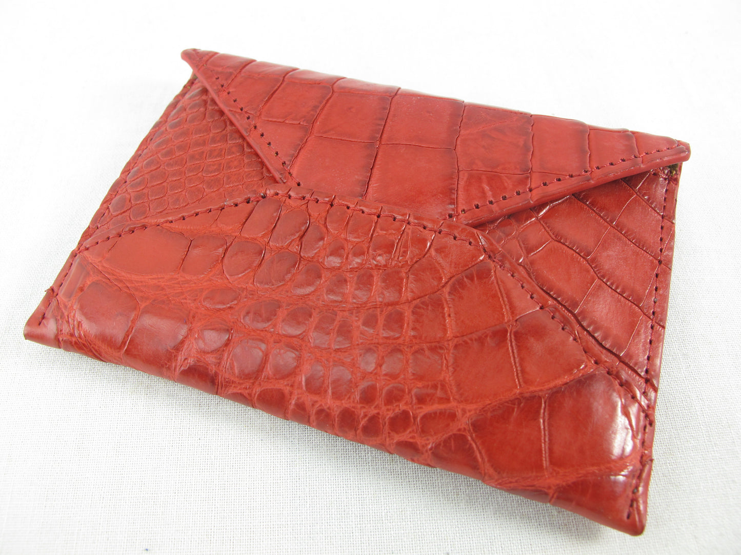 Genuine Crocodile Skin Leather Business & Credit Card Holder Women's Wallet