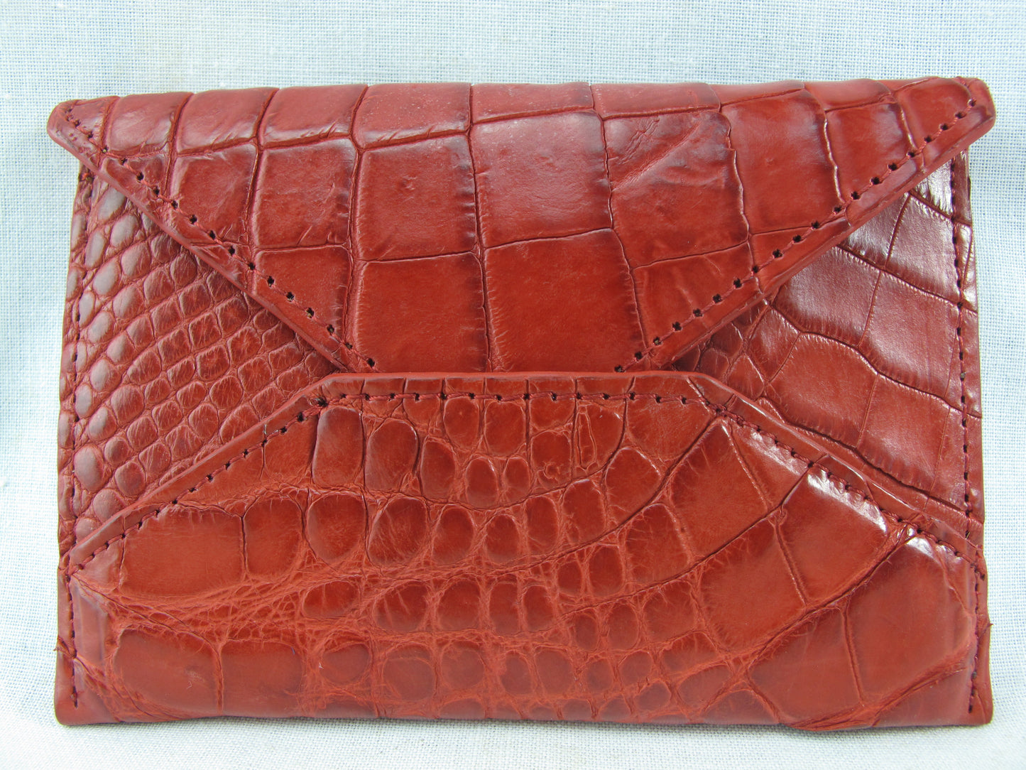 Genuine Crocodile Skin Leather Business & Credit Card Holder Women's Wallet