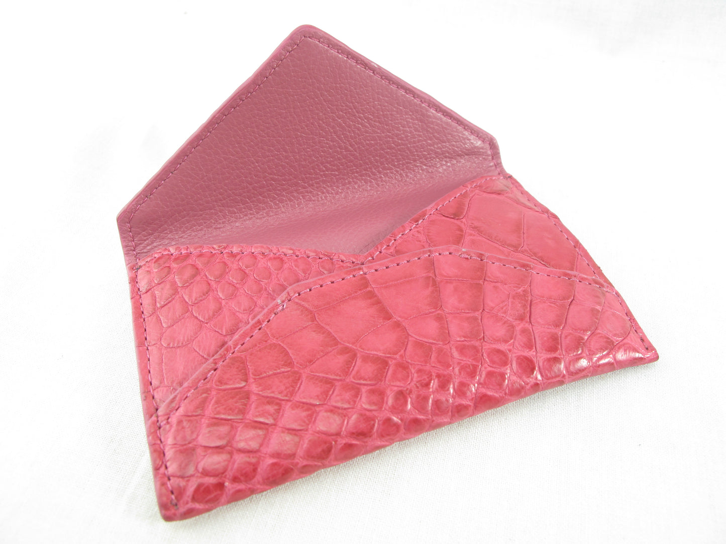 Genuine Crocodile Skin Leather Business & Credit Card Holder Women's Wallet
