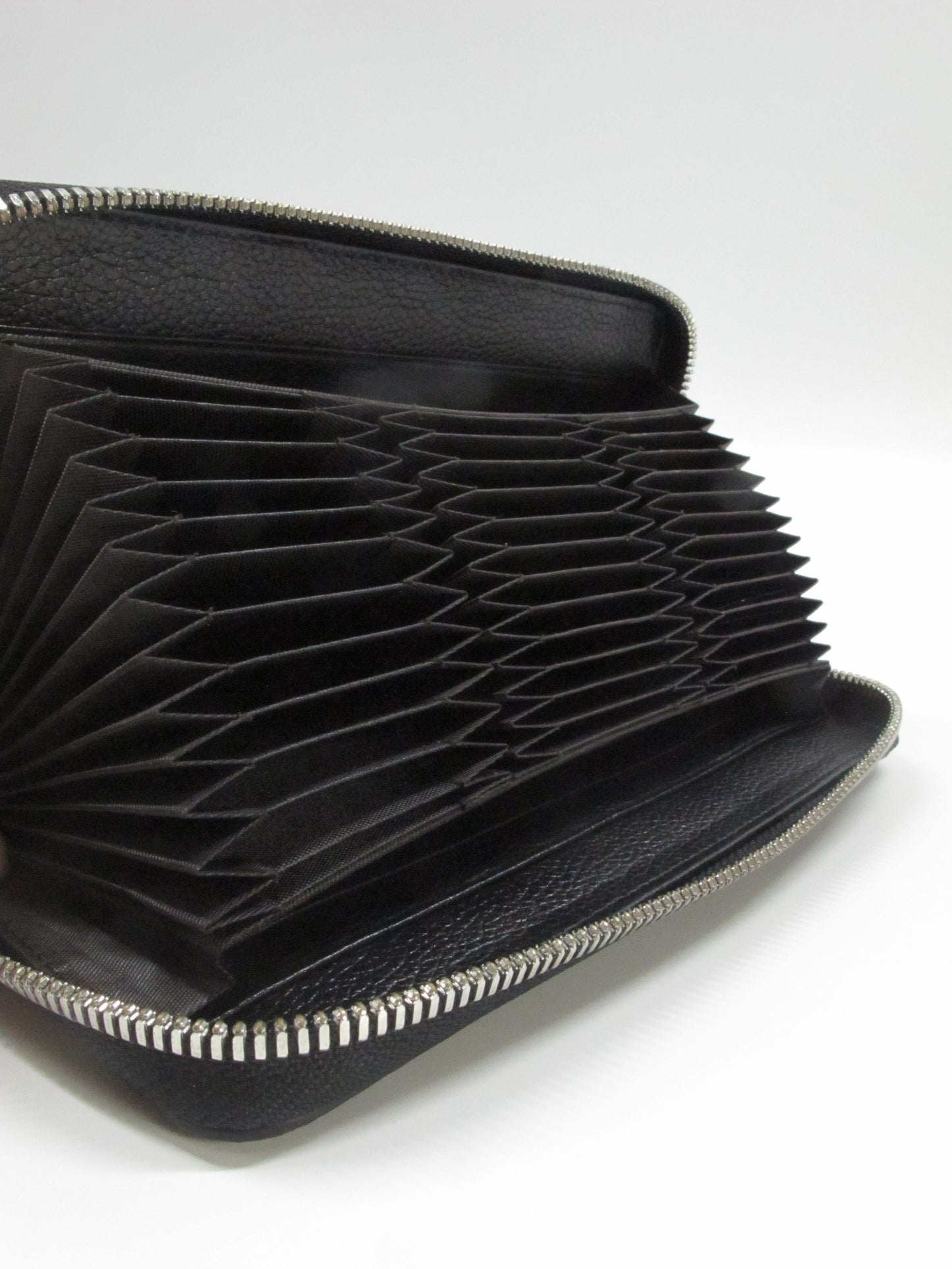 Genuine Crocodile Half Backbone Skin Leather Zip Around Clutch Wallet Purse