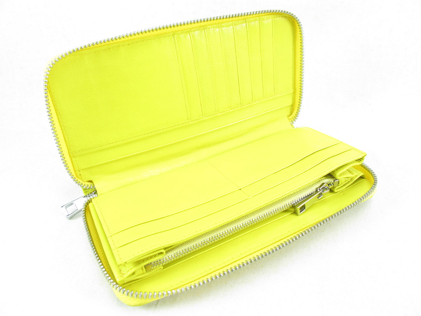 Genuine Crocodile Tail Skin Leather Zip Around Clutch Wallet Purse