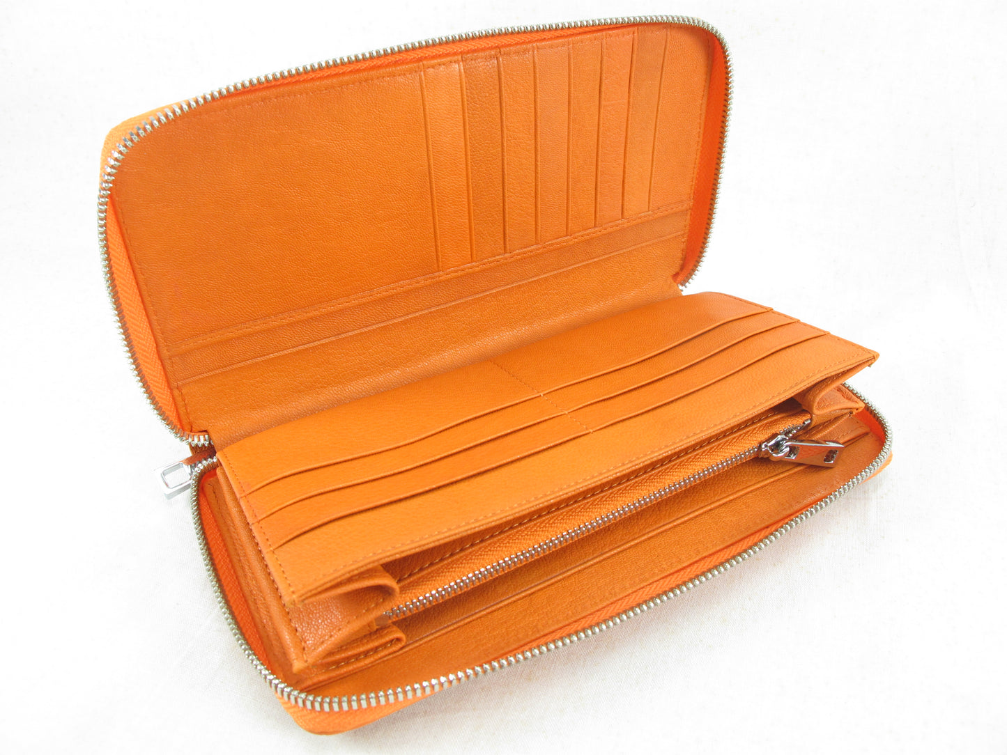 Genuine Crocodile Half Backbone Skin Leather Large Zip Around Clutch Wallet Purse