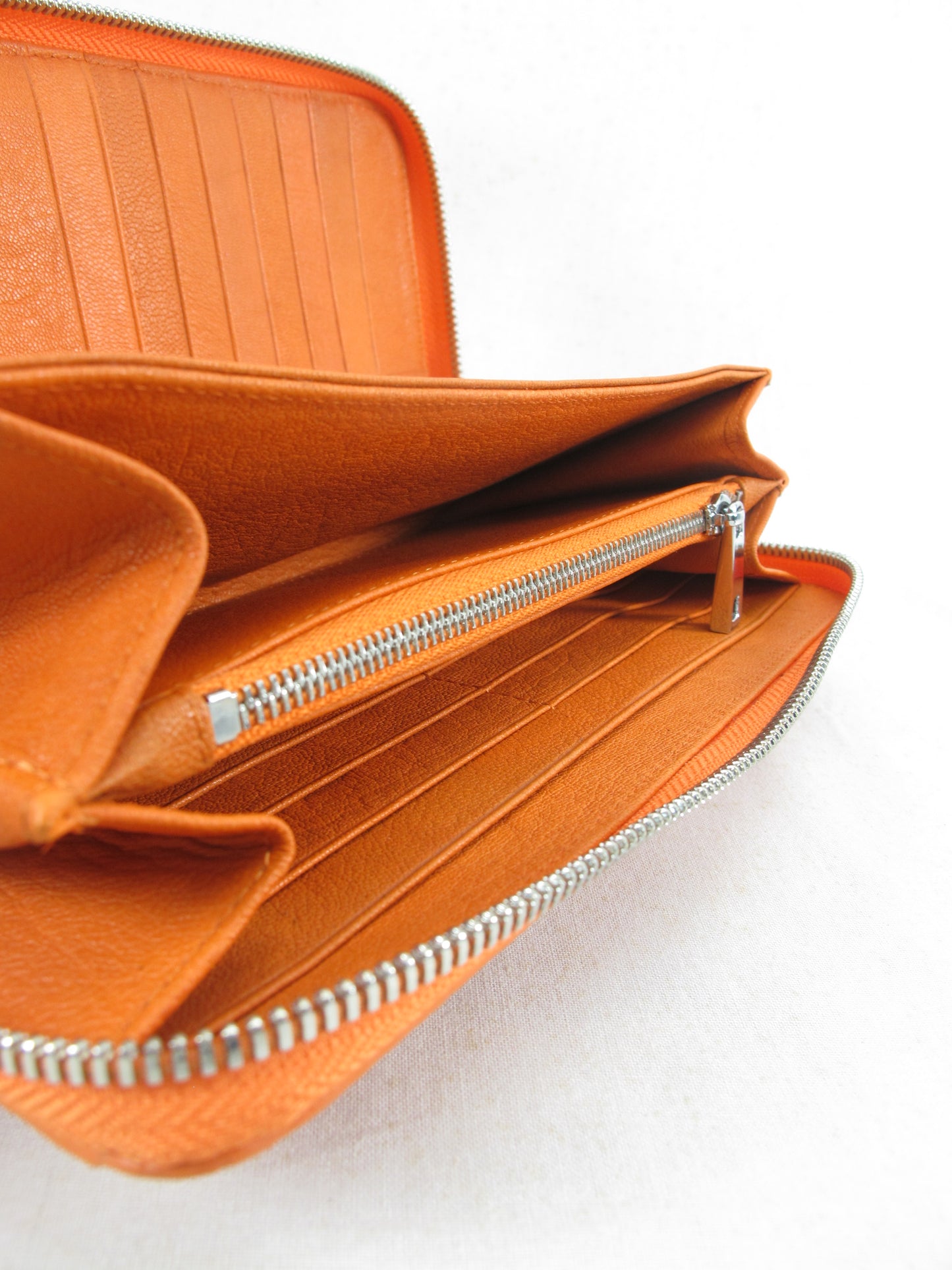 Genuine Crocodile Half Backbone Skin Leather Large Zip Around Clutch Wallet Purse