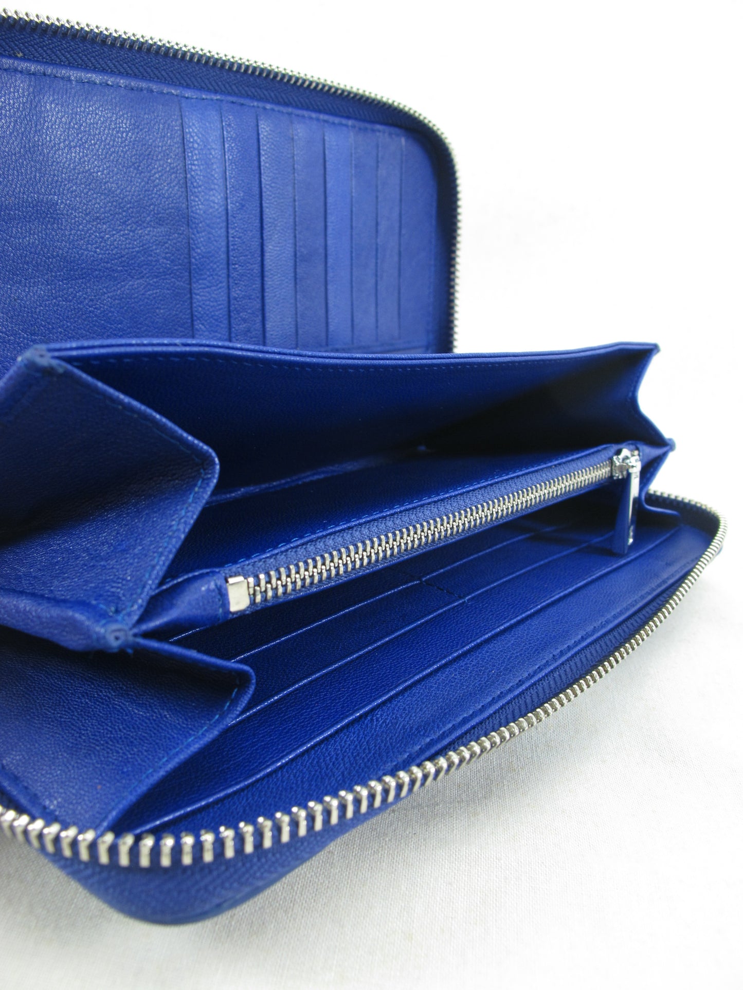 Genuine Crocodile Tail Skin Leather Large Zip Around Clutch Wallet Purse