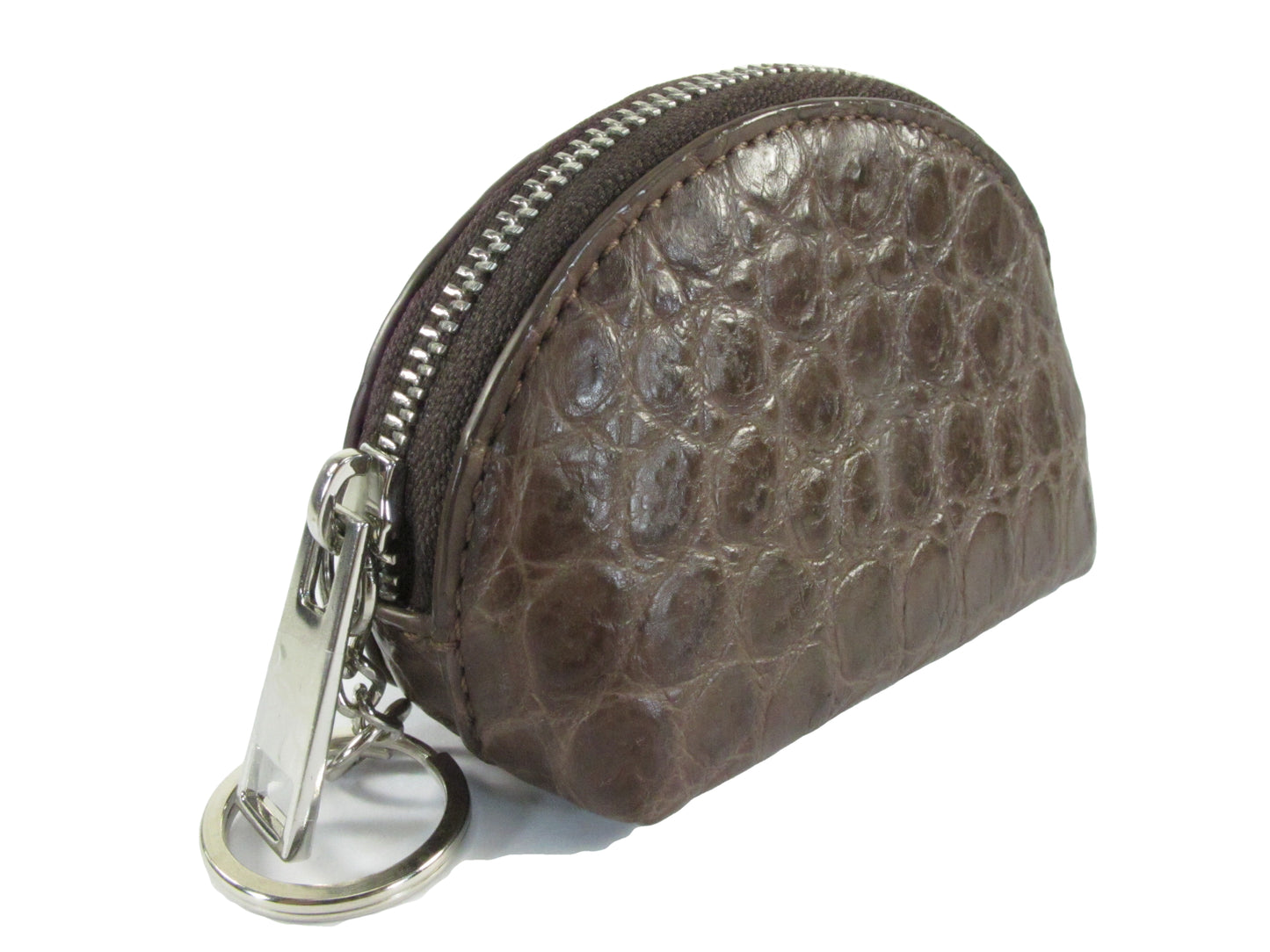 Genuine Crocodile Skin Leather Women's Zip Wallet Coins Purse