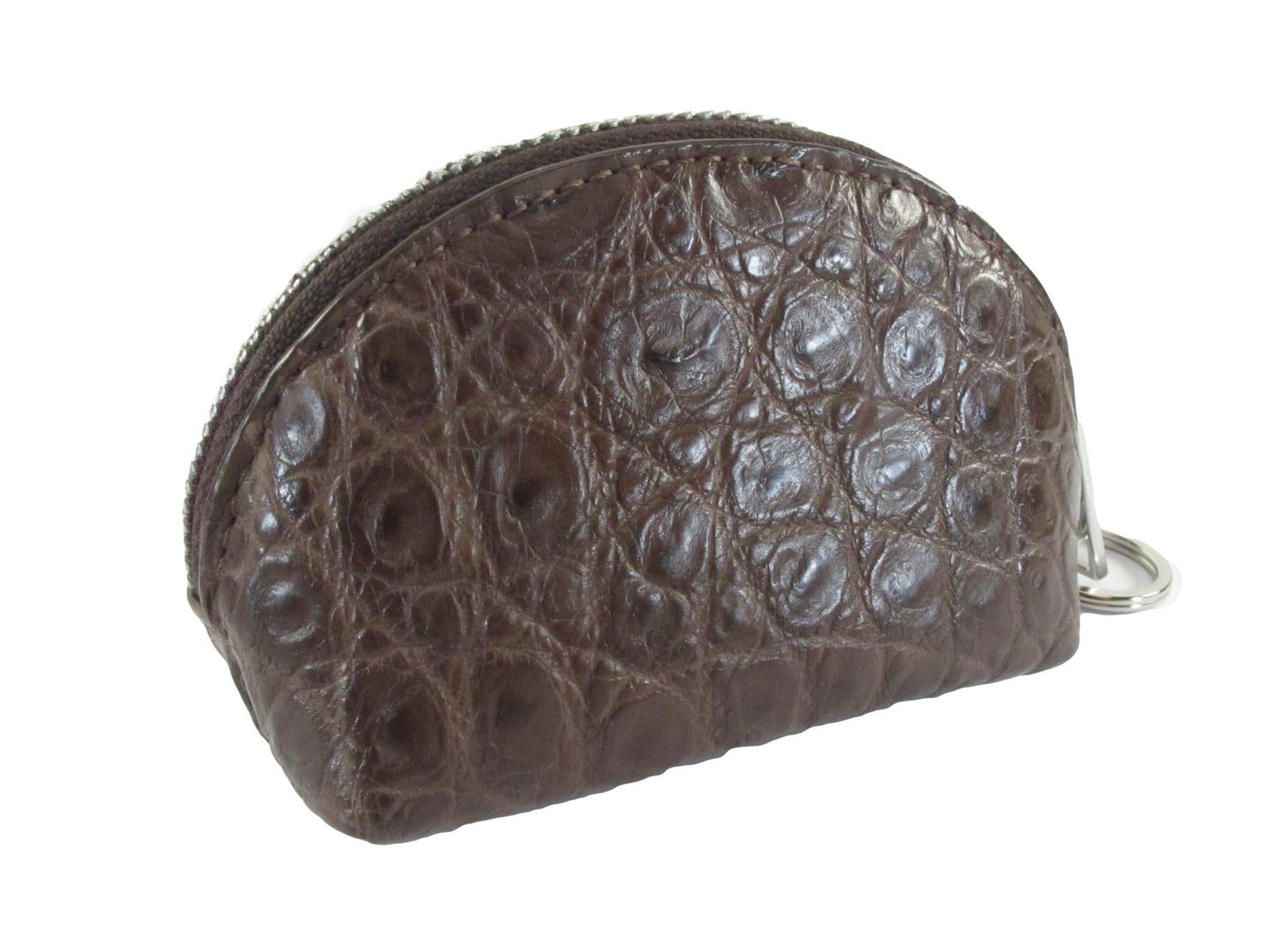 Genuine Crocodile Skin Leather Women's Zip Wallet Coins Purse