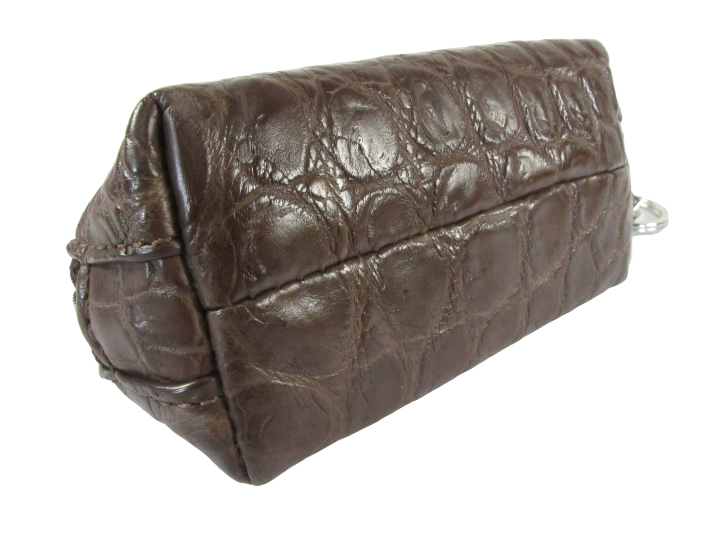 Genuine Crocodile Skin Leather Women's Zip Wallet Coins Purse