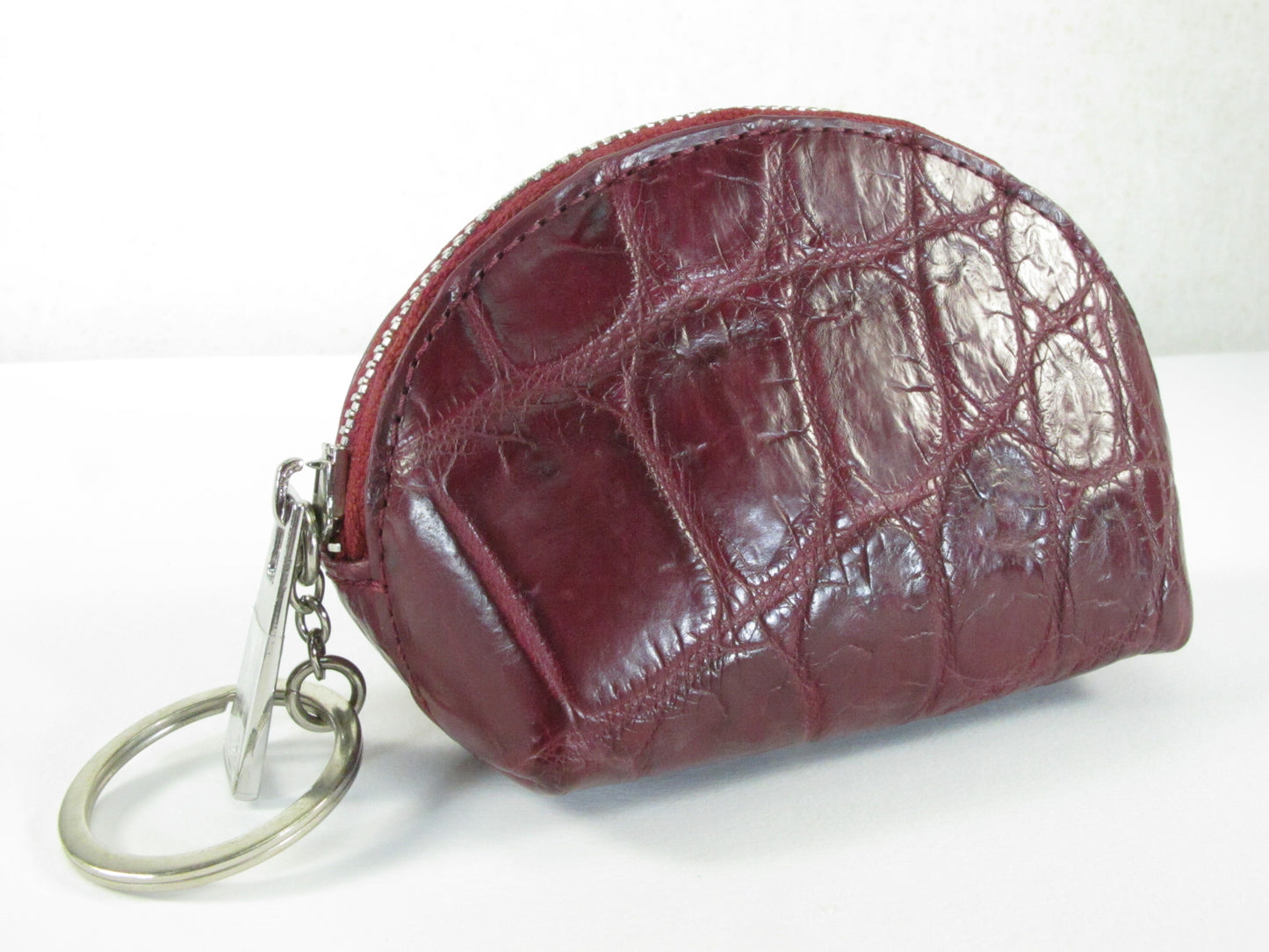 Genuine Crocodile Skin Leather Women's Zip Wallet Coins Purse