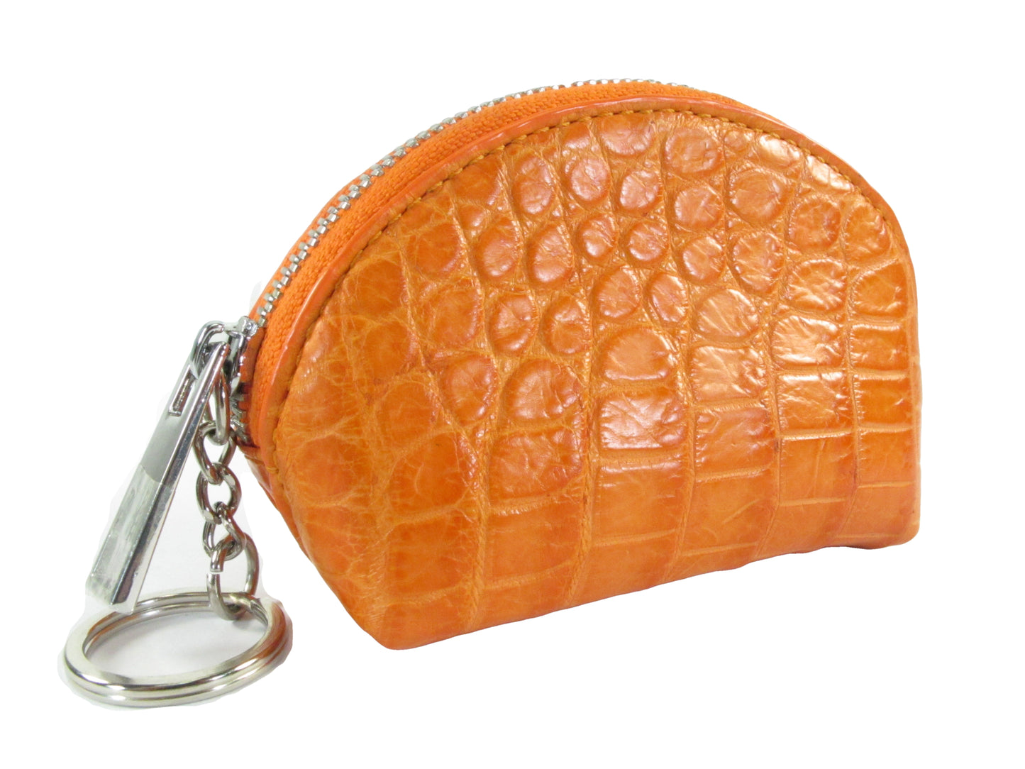 Genuine Crocodile Skin Leather Women's Zip Wallet Coins Purse