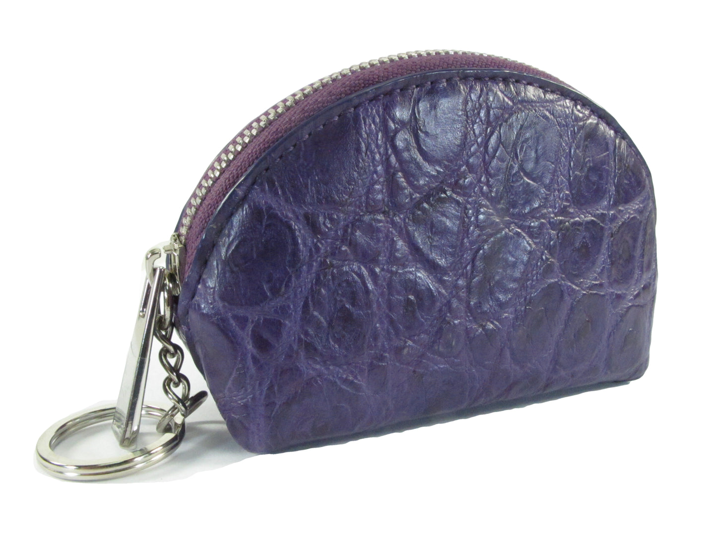 Genuine Crocodile Skin Leather Women's Zip Wallet Coins Purse