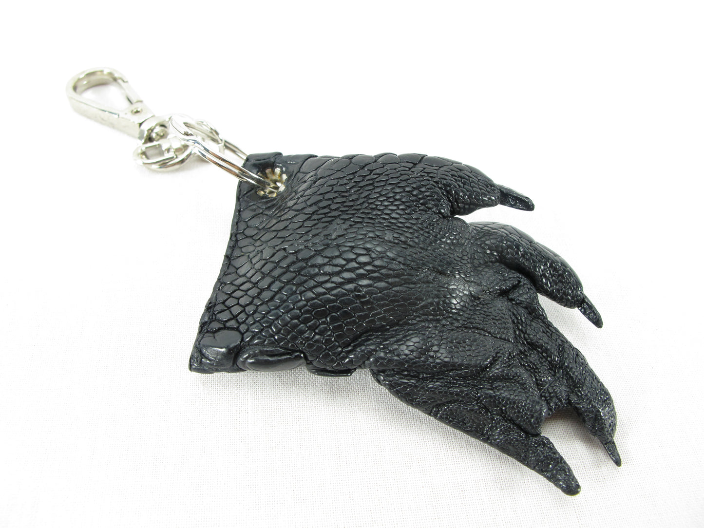 Genuine Crocodile Skin Leather Foot Claw Key Ring Keychain Holder