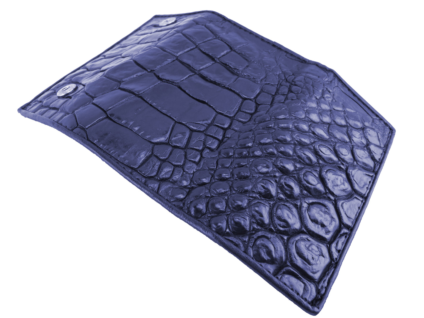 Genuine Crocodile Skin Leather Trifold Key Holder Wallet