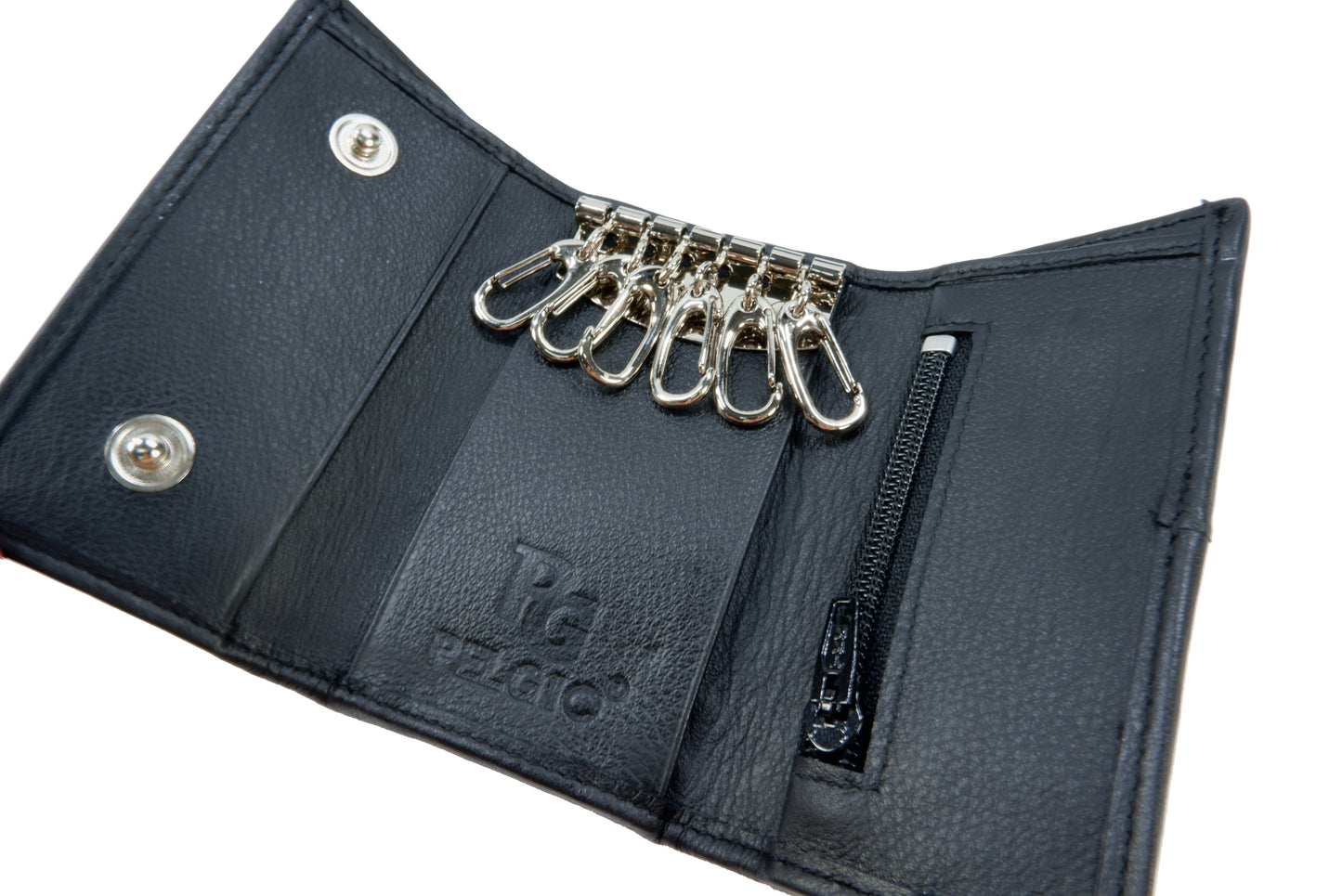 Genuine Crocodile Skin Leather Trifold Key Holder Wallet