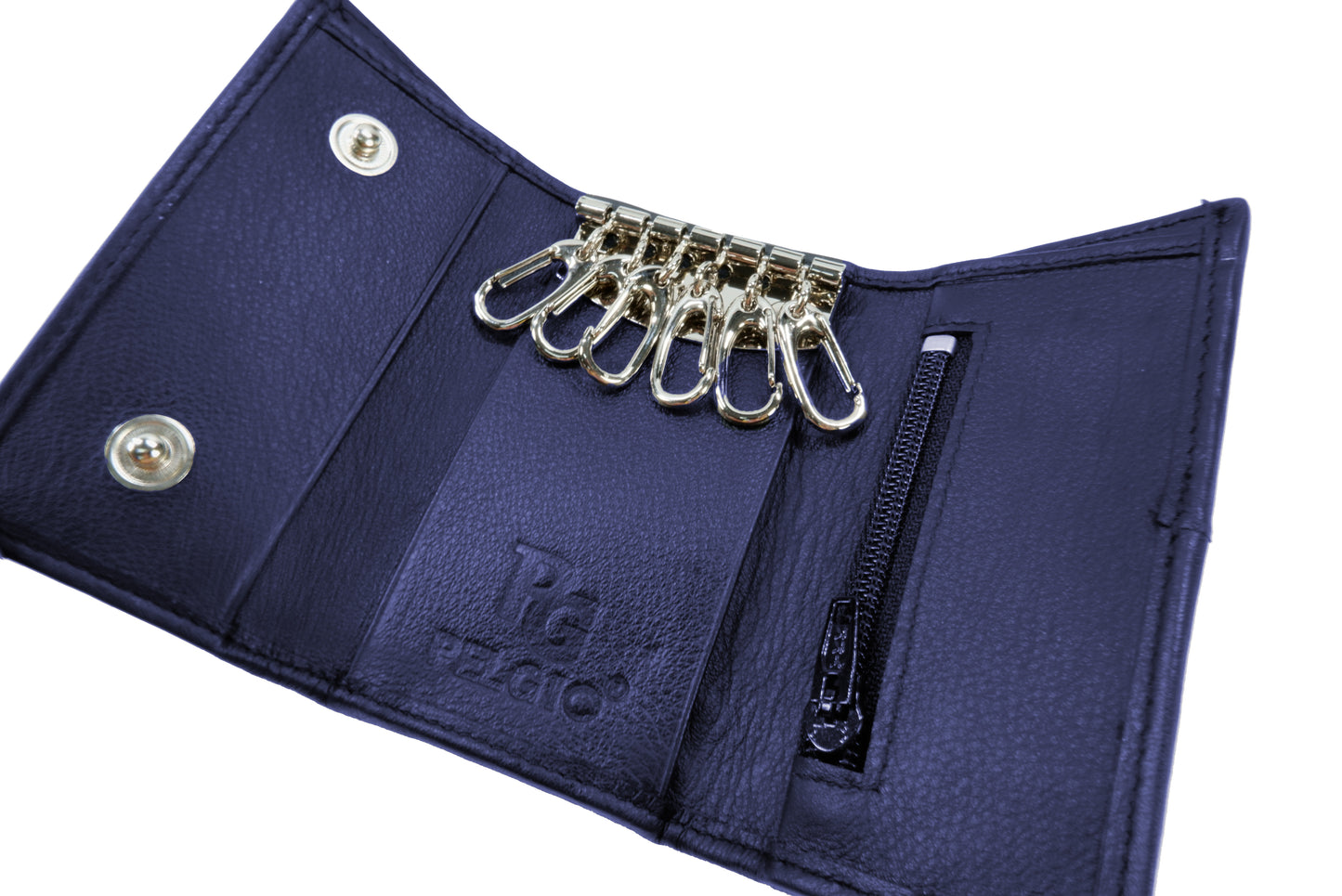 Genuine Crocodile Skin Leather Trifold Key Holder Wallet