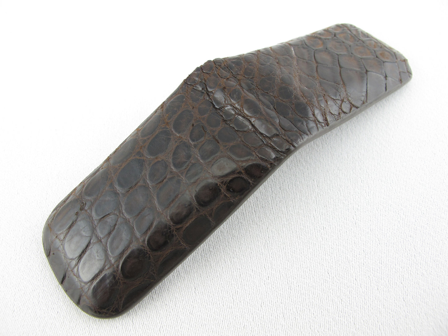 Genuine Crocodile Skin Leather Magnetic Money Clip Banknote Wallet