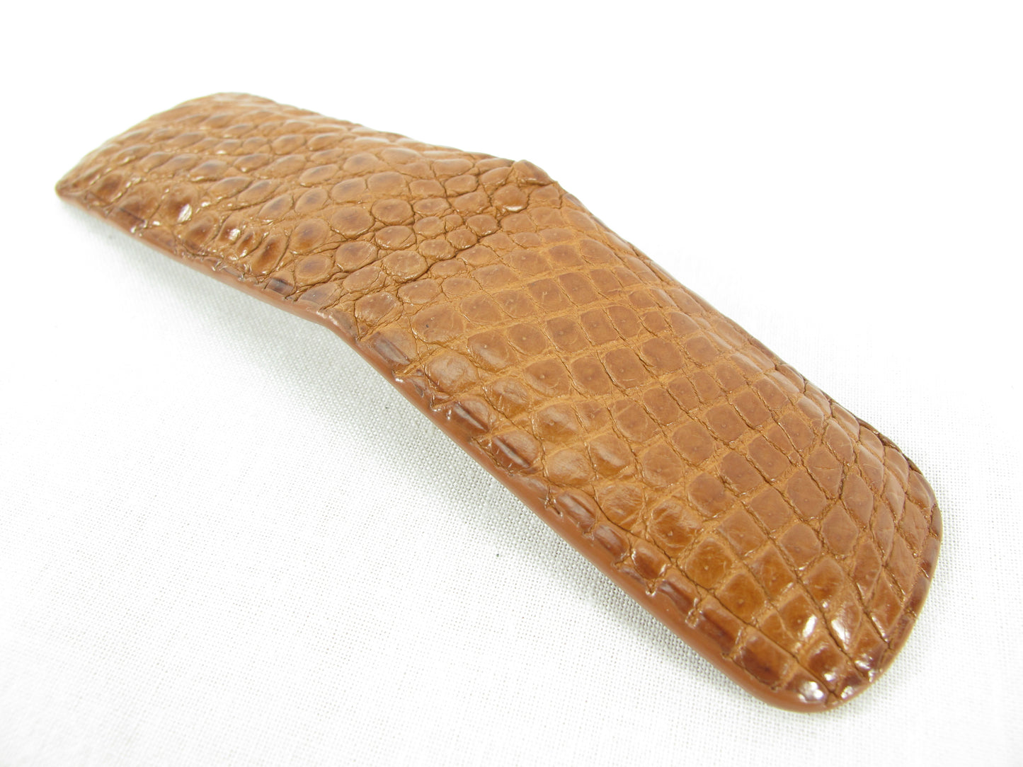 Genuine Crocodile Skin Leather Magnetic Money Clip Banknote Wallet
