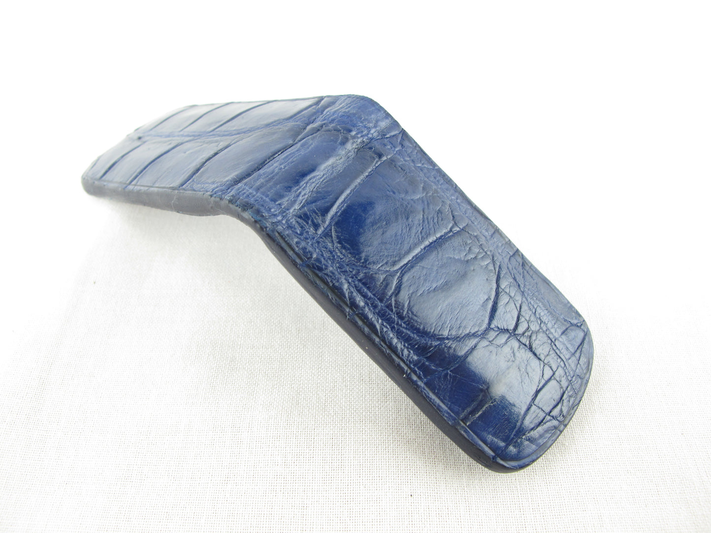 Genuine Crocodile Skin Leather Magnetic Money Clip Banknote Wallet