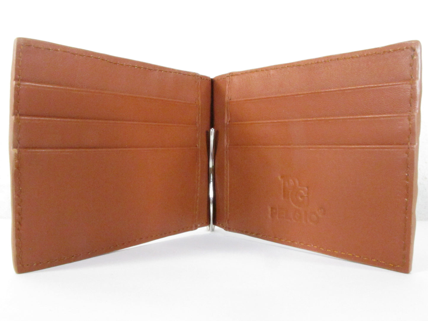 Genuine Crocodile Tail Skin Leather Money Clip Slim Bifold Men's Wallet