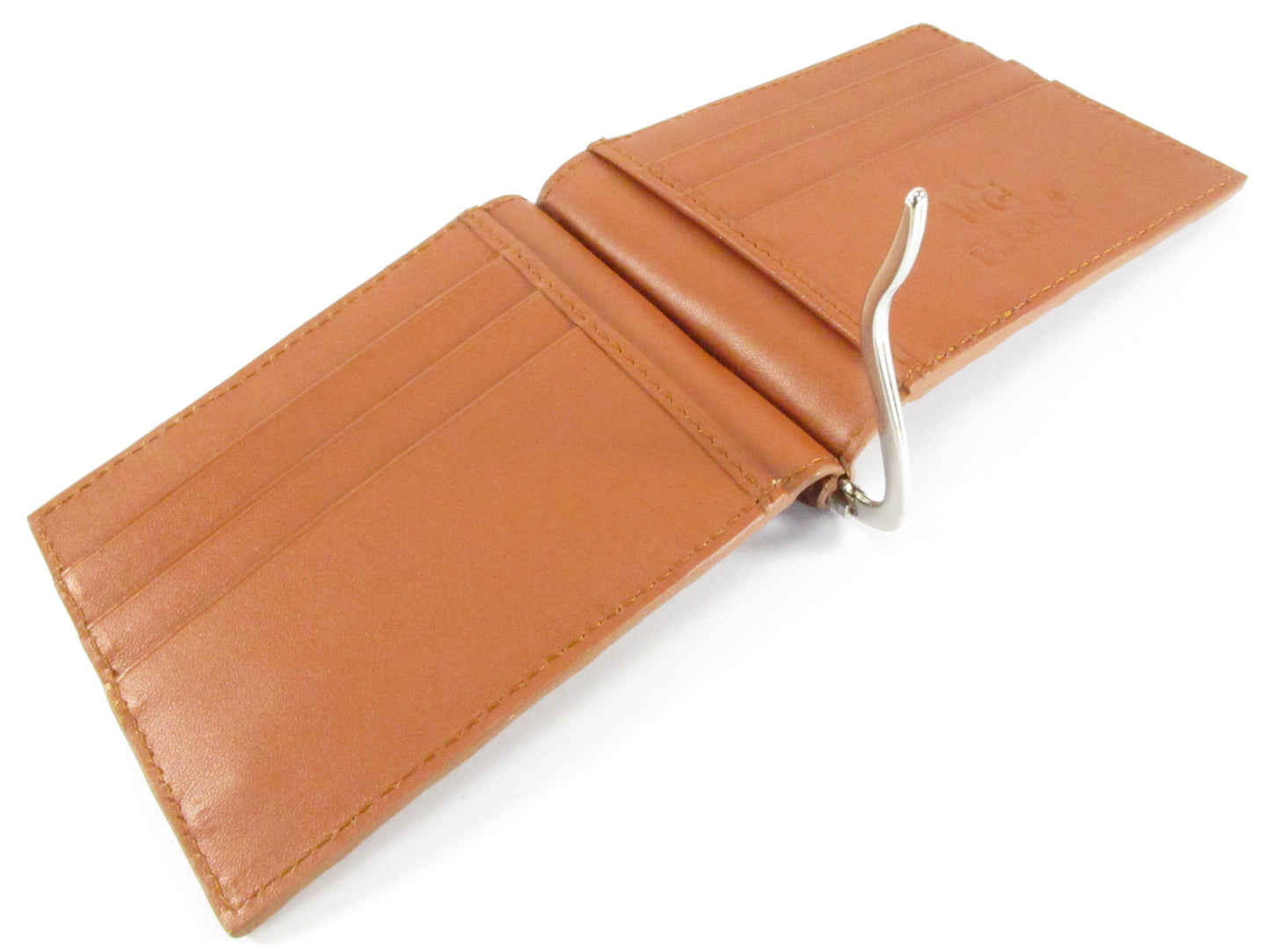 Genuine Crocodile Tail Skin Leather Money Clip Slim Bifold Men's Wallet