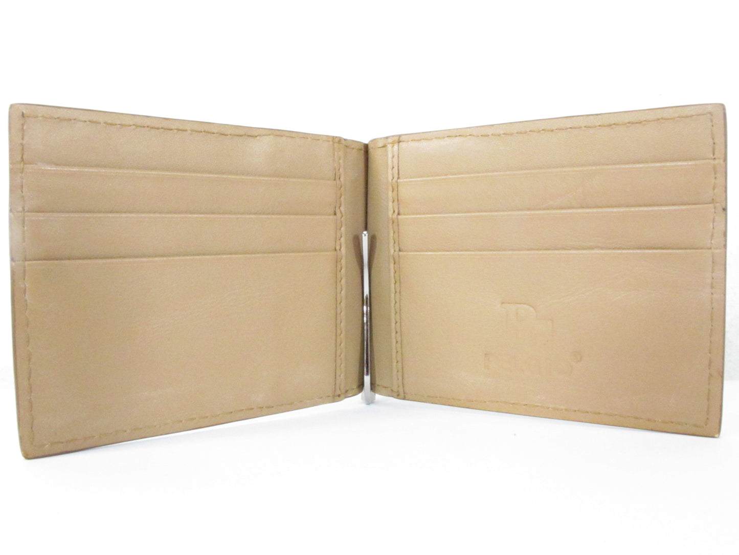 Genuine Crocodile Tail Skin Leather Money Clip Slim Bifold Men's Wallet