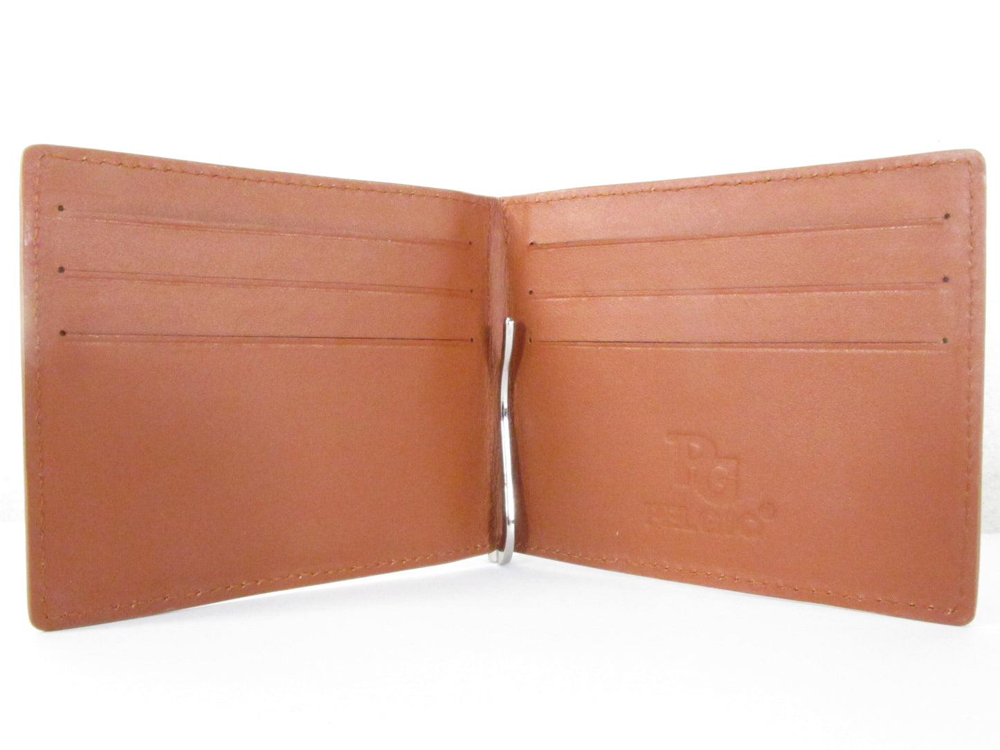 Genuine Crocodile Belly Skin Leather Money Clip Slim Bifold Men's Wallet