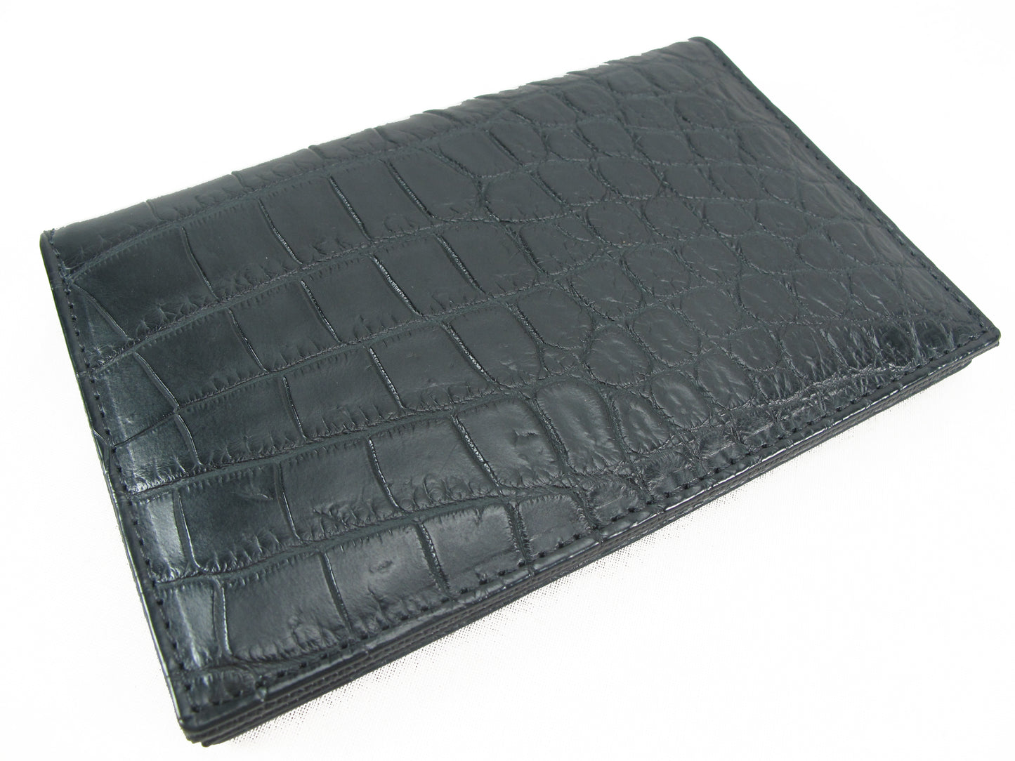 Genuine Crocodile Belly Skin Leather Luxury Passport & Card Holder Wallet