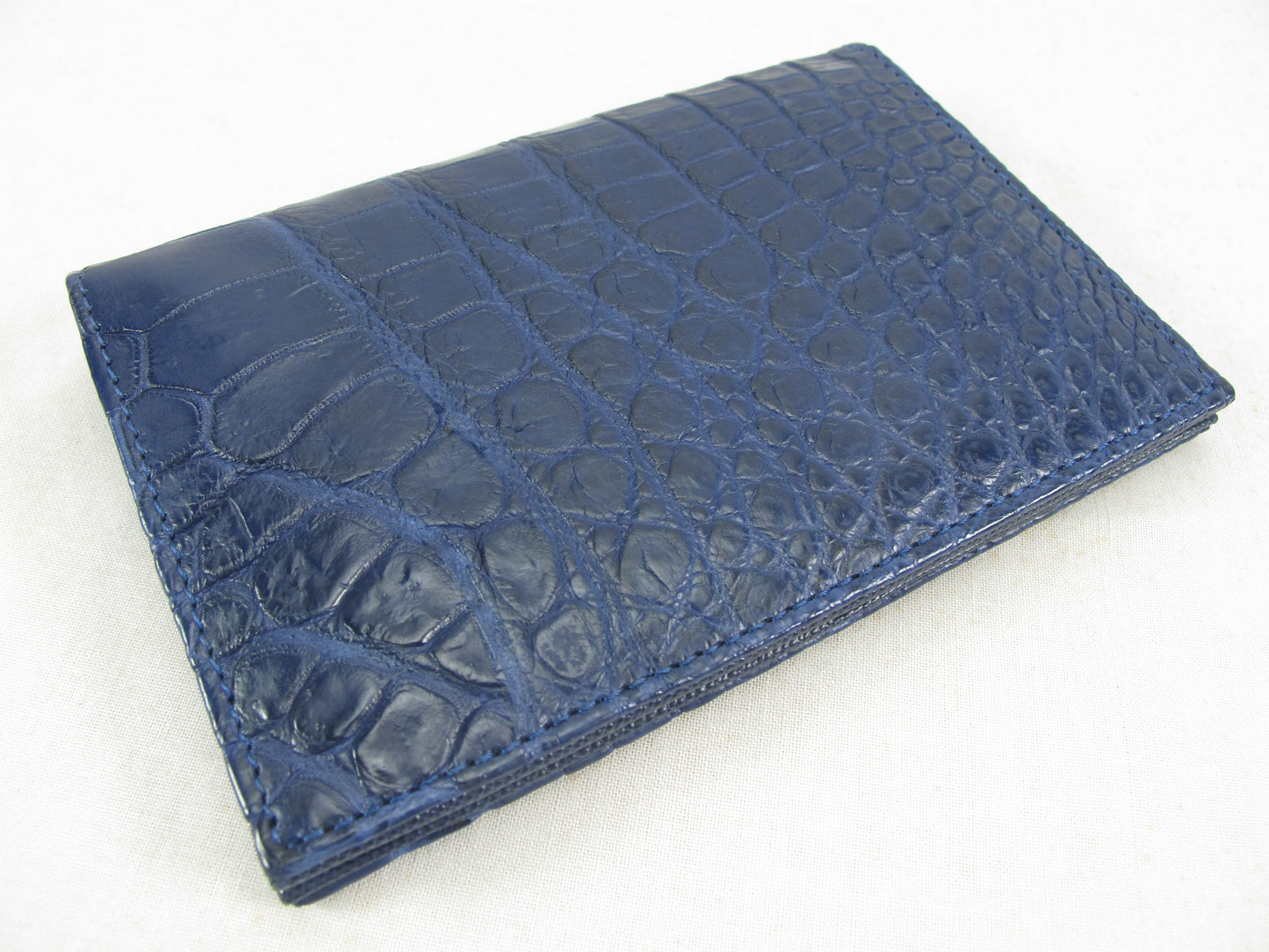Genuine Crocodile Belly Skin Leather Luxury Passport & Card Holder Wallet