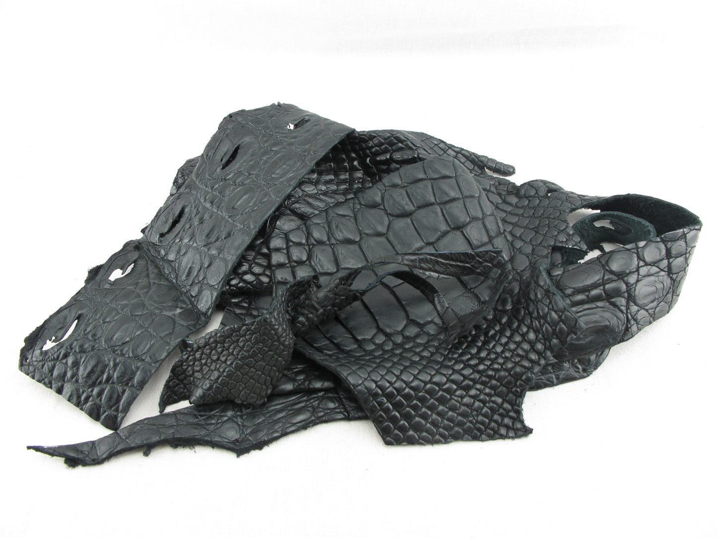 Genuine Crocodile Skin Leather Scraps Hide Pelt 100 grams