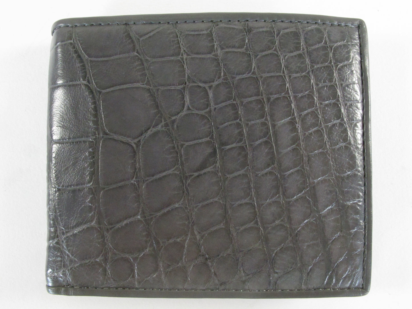 Genuine Crocodile Belly Skin Leather Luxury Bifold Wallet
