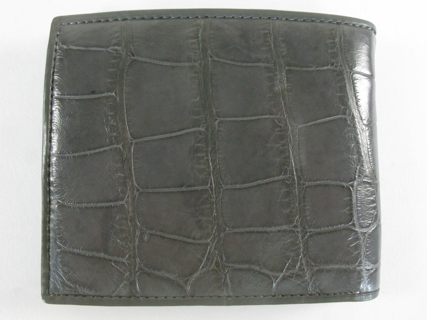 Genuine Crocodile Belly Skin Leather Luxury Bifold Wallet