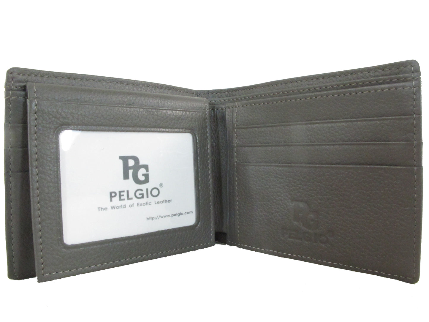 Genuine Crocodile Backbone Skin Leather Men's Bifold Wallet