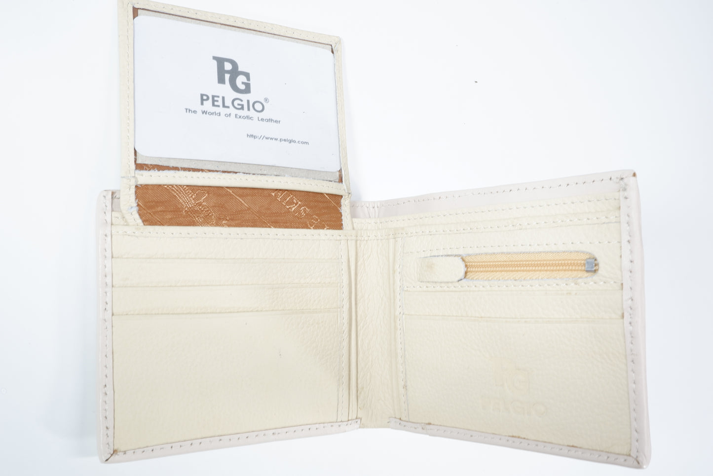 Genuine Crocodile Backbone Skin Leather Men's Bifold Wallet