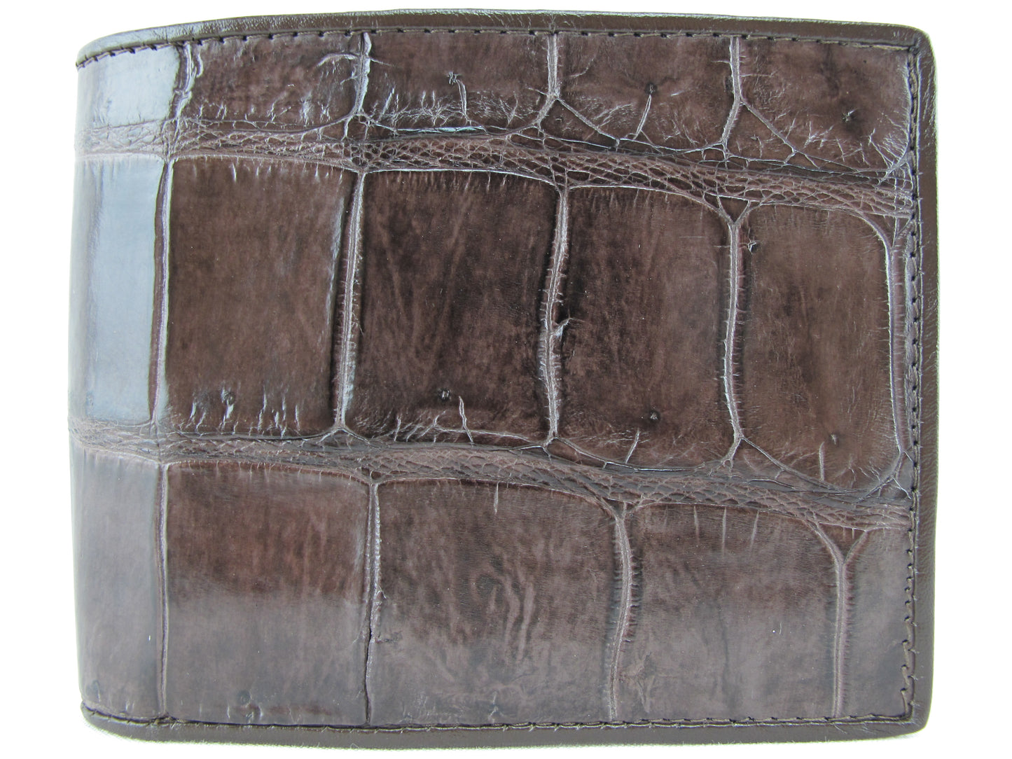 Genuine Crocodile Belly Skin Leather Luxury Bifold Wallet