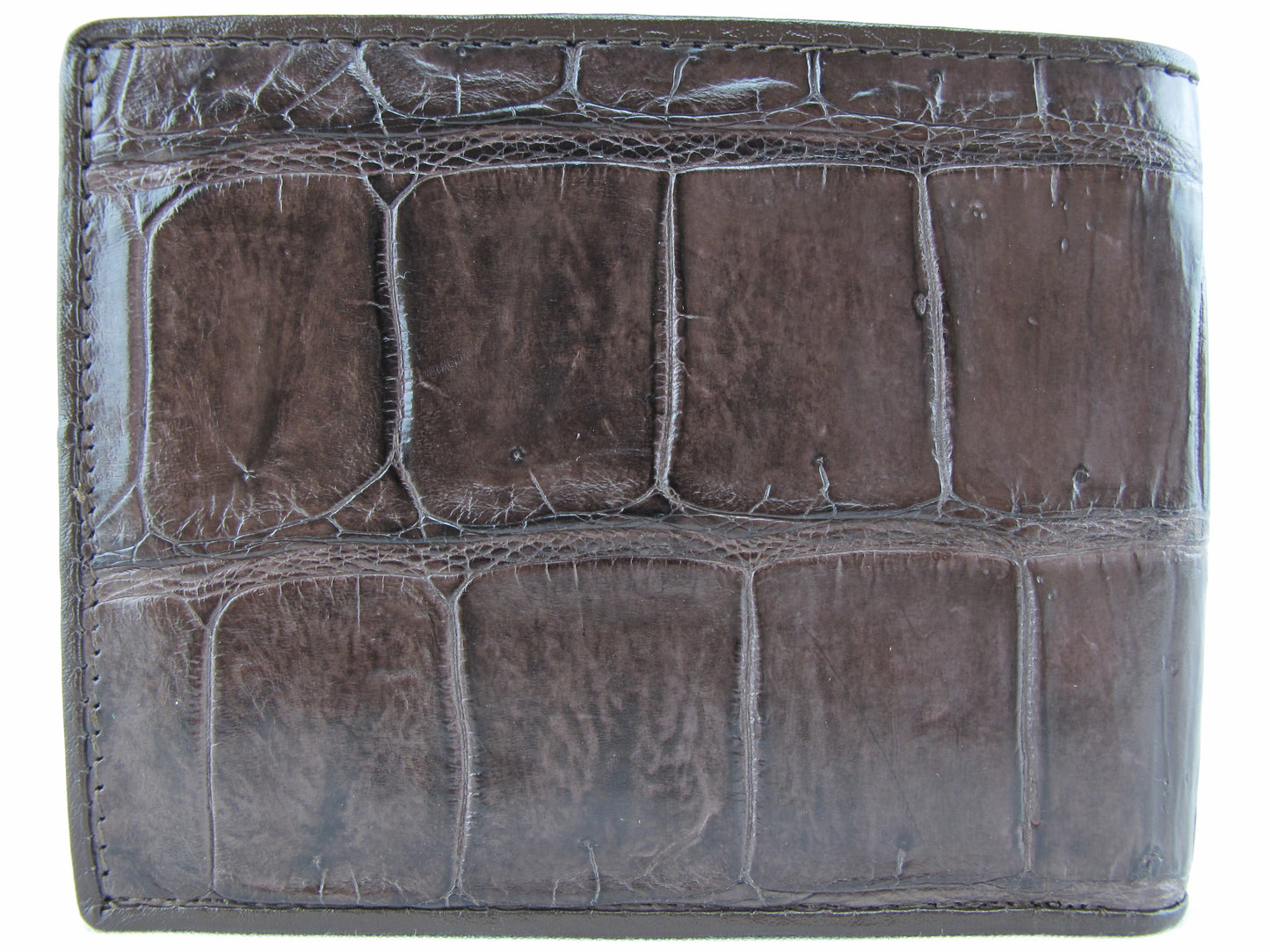 Genuine Crocodile Belly Skin Leather Luxury Bifold Wallet