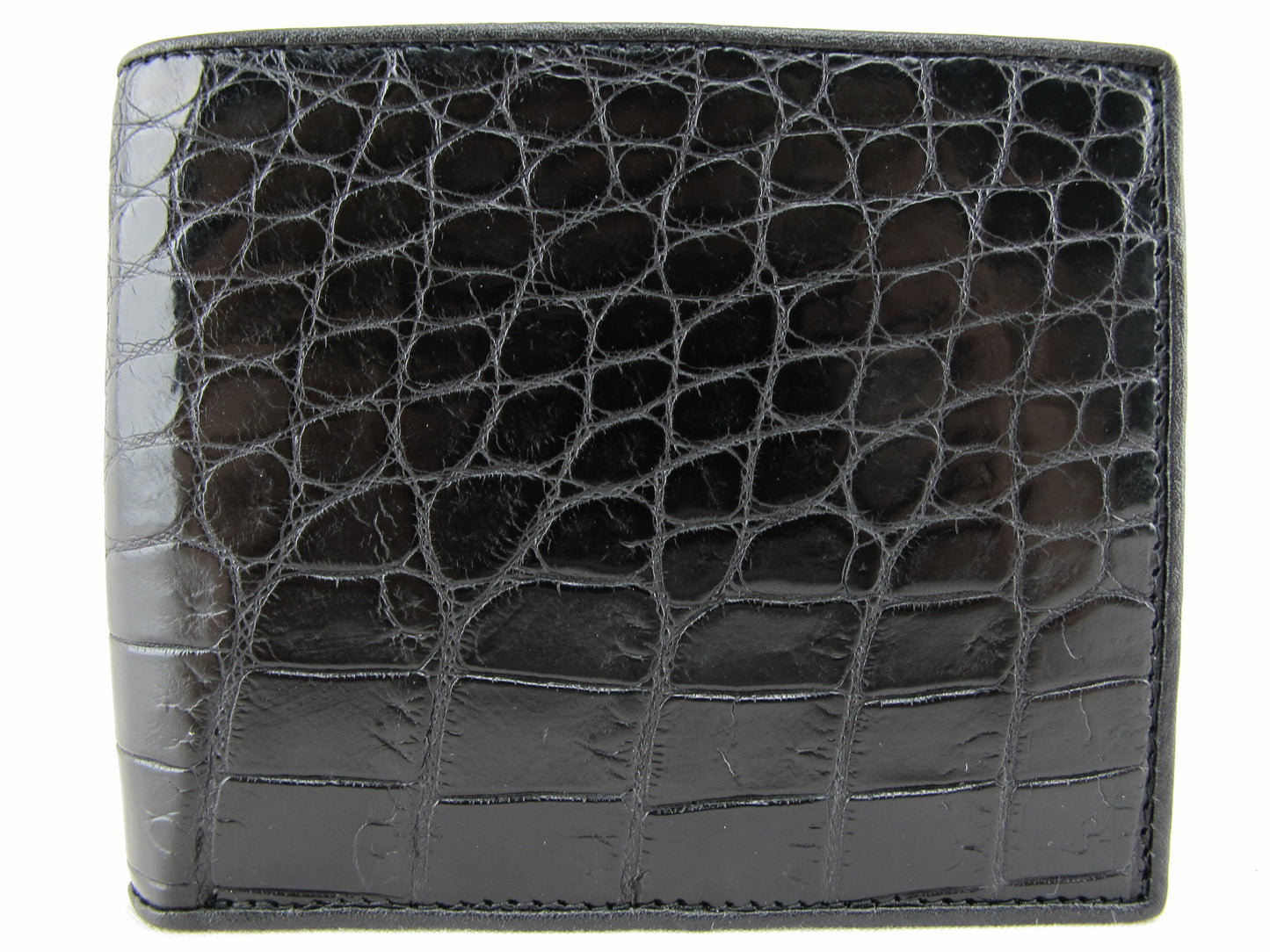 Genuine Crocodile Belly Skin Leather Luxury Bifold Wallet
