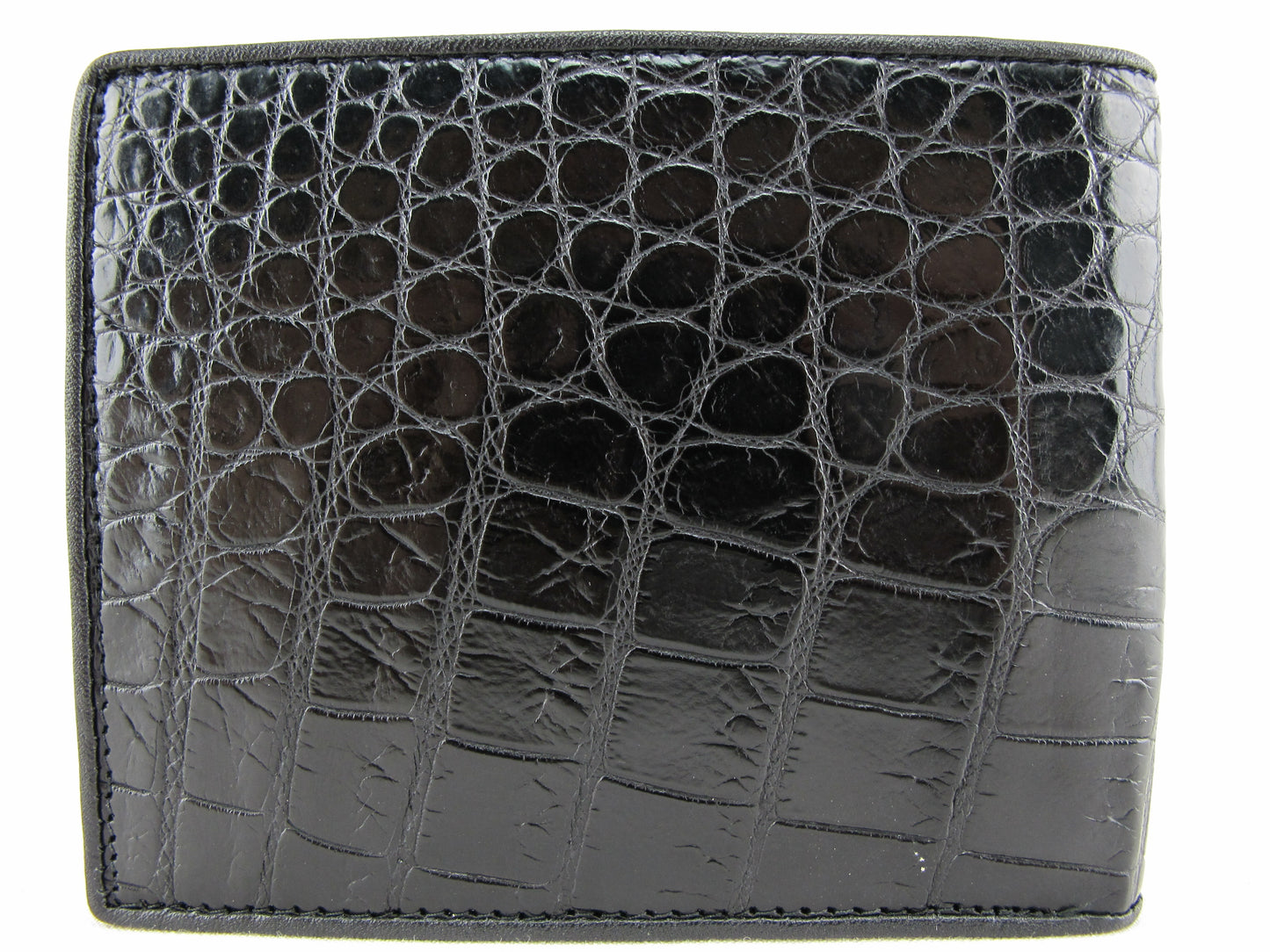 Genuine Crocodile Belly Skin Leather Luxury Bifold Wallet