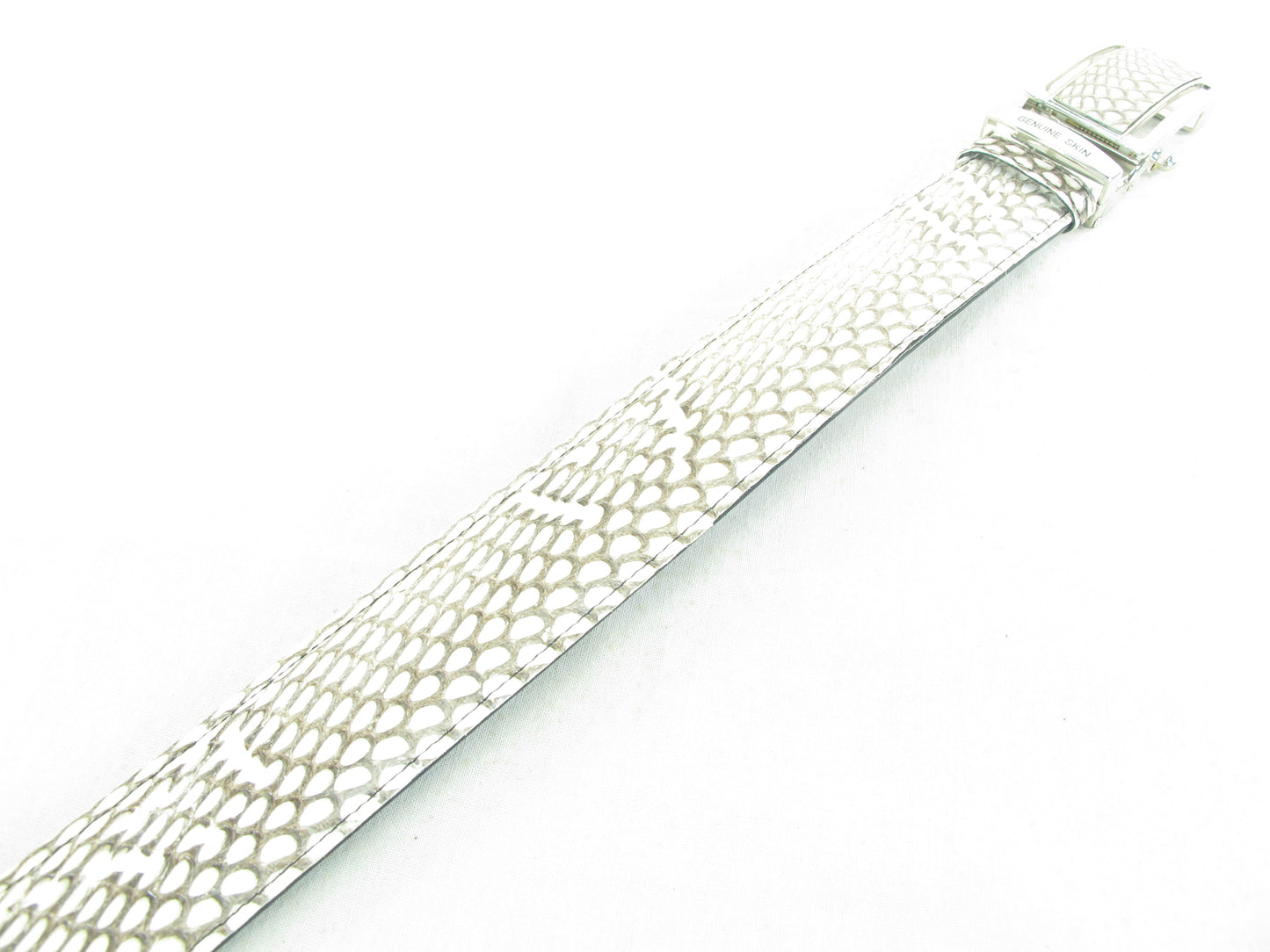 Genuine Cobra Snake Skin Leather Auto Locking Men's Belt