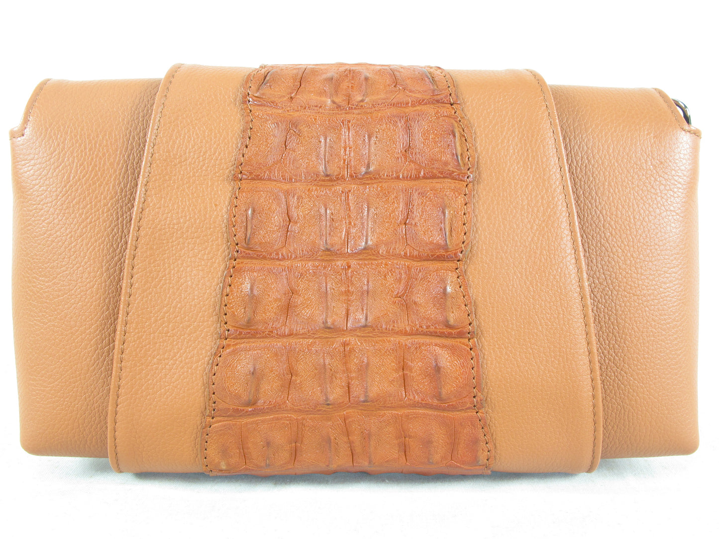 Genuine Alligator Crocodile Hornback Skin Leather Women's Clutch & Shoulderbag Purse